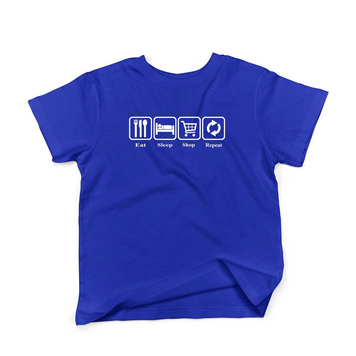 Epic Label Tshirt Eat Sleep Shop Repeat T-Shirt Enfant