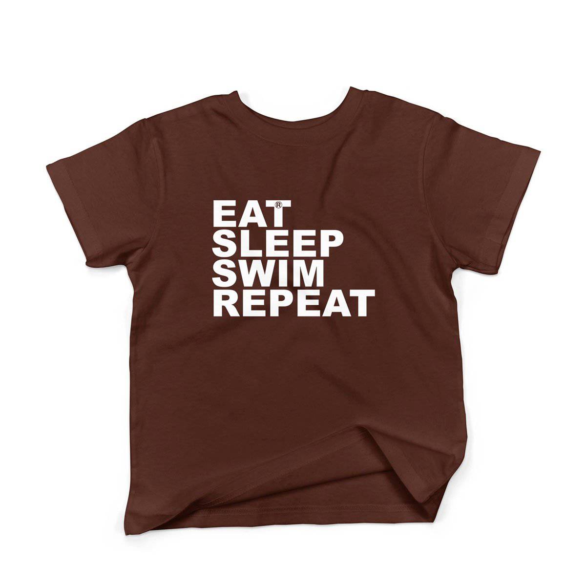 Epic Label Tshirt Eat Sleep Swim Repeat T-Shirt Enfant