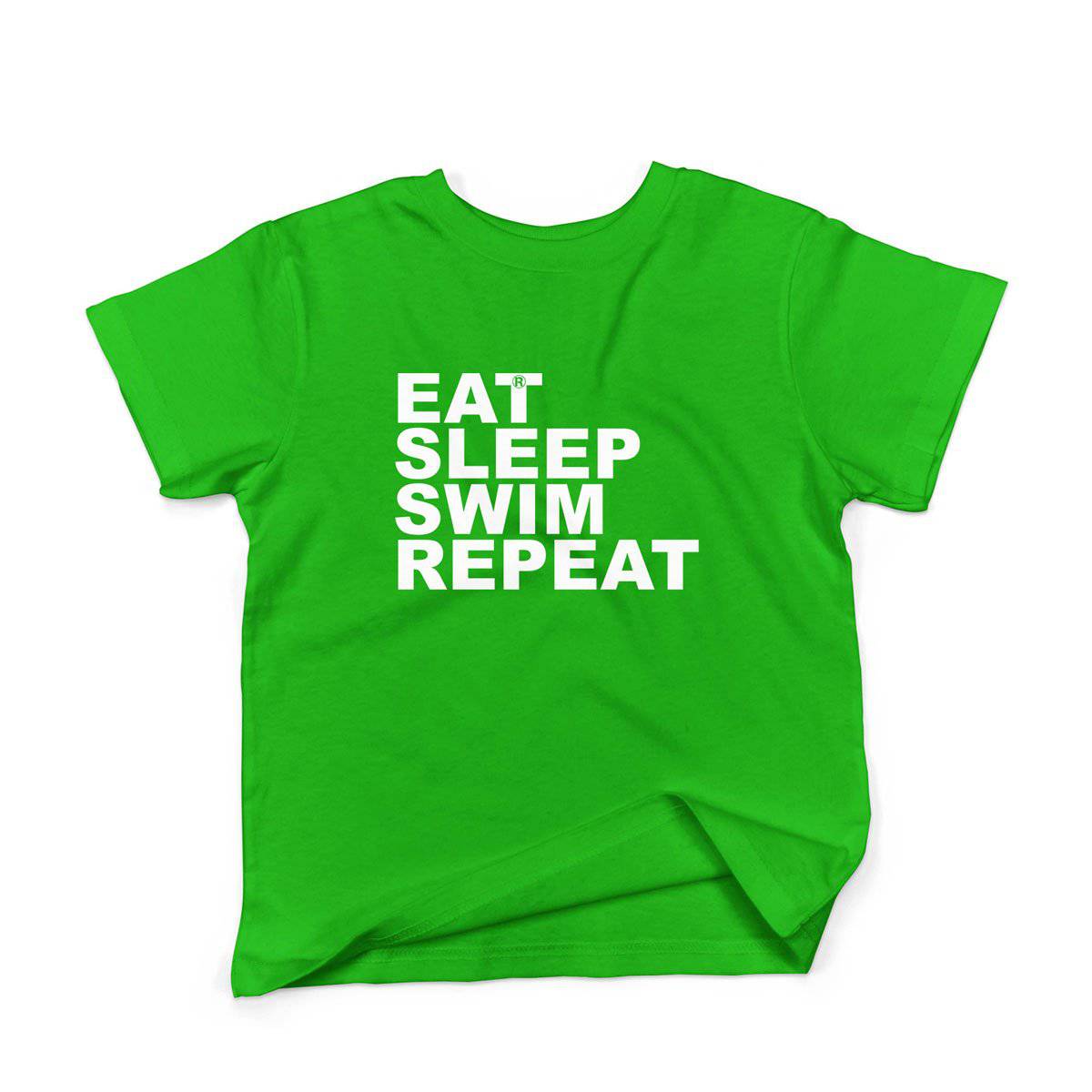 Epic Label Tshirt Eat Sleep Swim Repeat T-Shirt Enfant