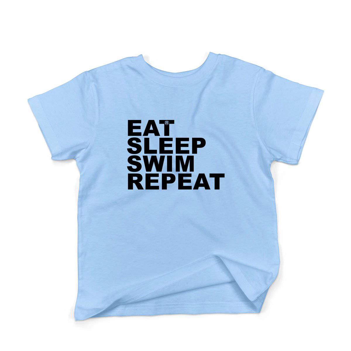 Epic Label Tshirt Eat Sleep Swim Repeat T-Shirt Enfant