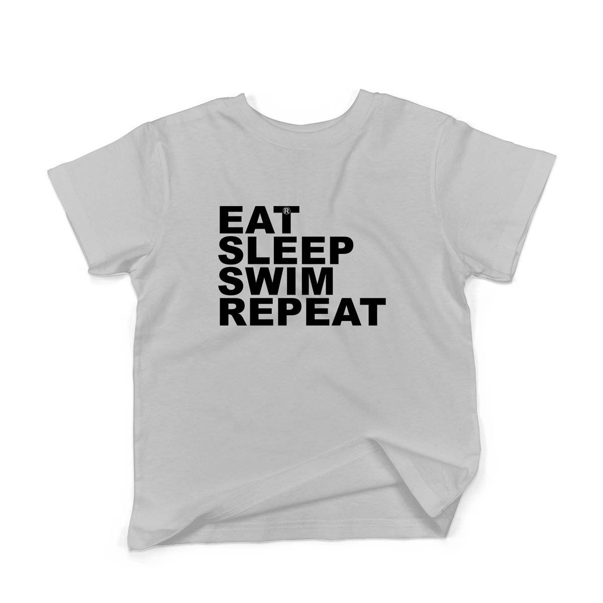 Epic Label Tshirt Eat Sleep Swim Repeat T-Shirt Enfant