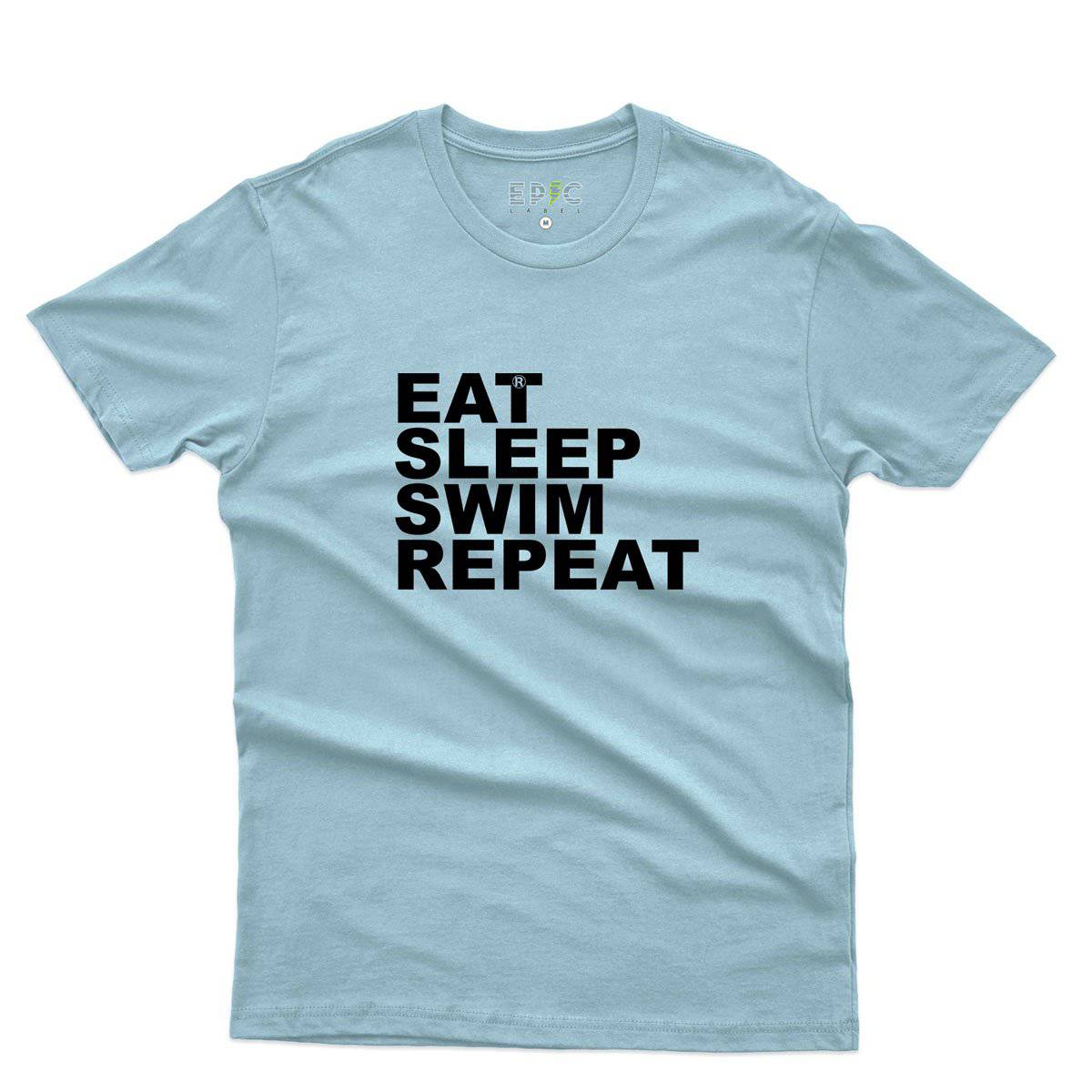 Epic Label Tshirt Eat Sleep Swim Repeat T-Shirt Pour Homme