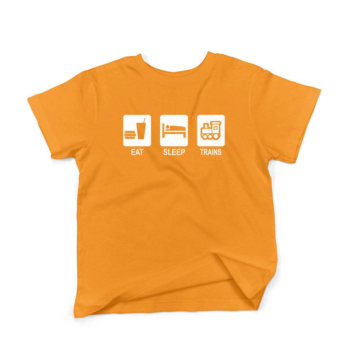 Epic Label Tshirt Eat Sleep Trains T-Shirt Enfant
