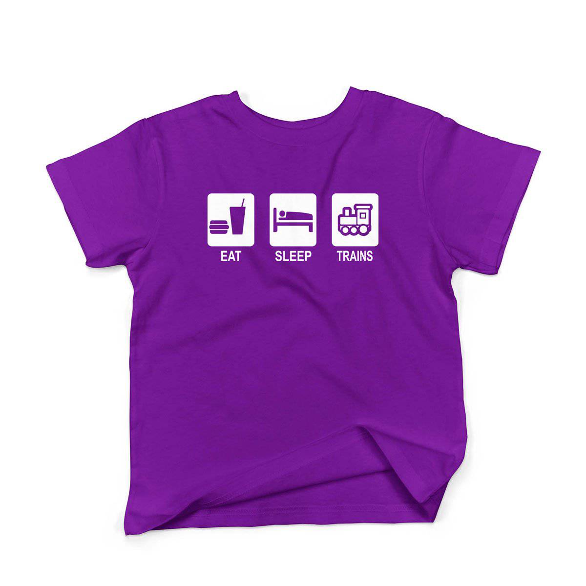 Epic Label Tshirt Eat Sleep Trains T-Shirt Enfant