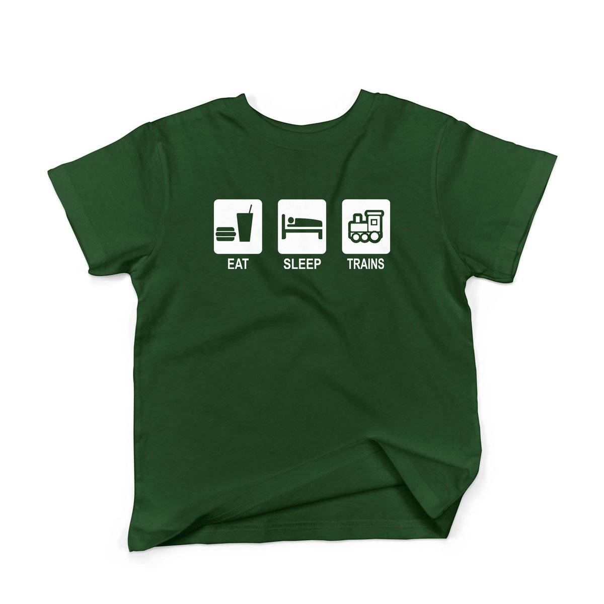Epic Label Tshirt Eat Sleep Trains T-Shirt Enfant