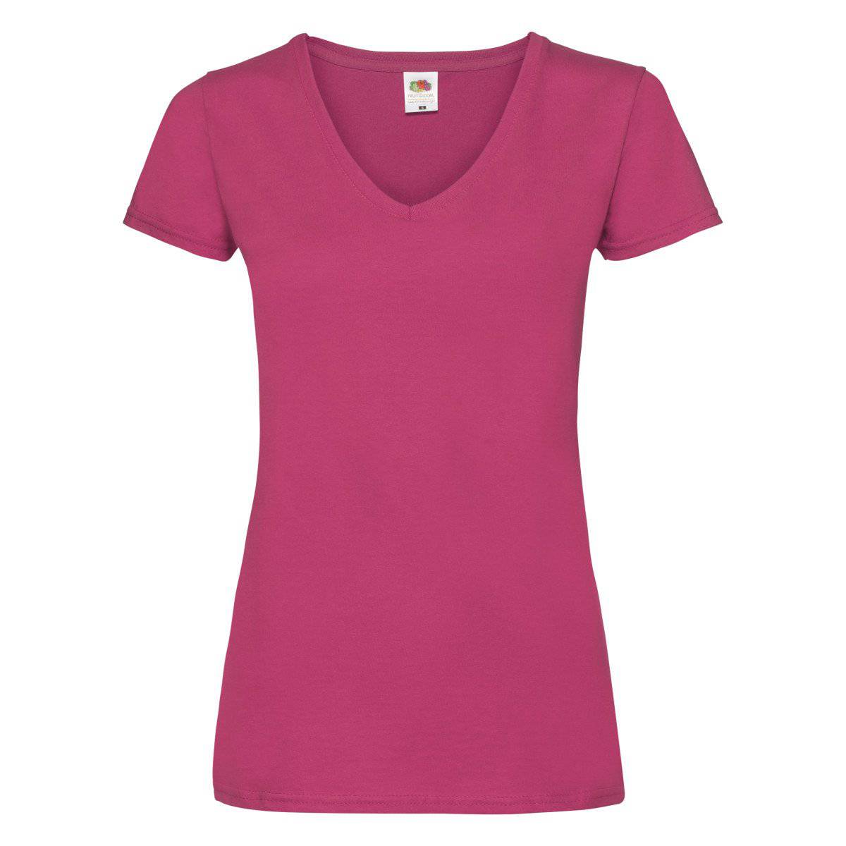 Epic Label Tshirt Fruit Of The Loom 613980 T-Shirt Valueweight À Col En V Pour Femme