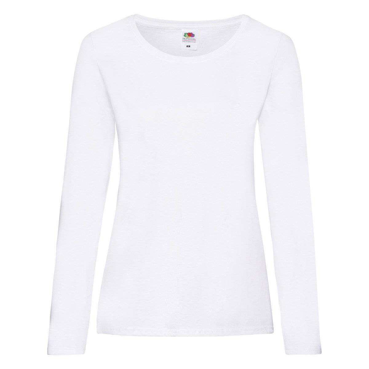 Epic Label Tshirt Fruit Of The Loom 614040 Femme Valueweight Manches Longues T-Shirt