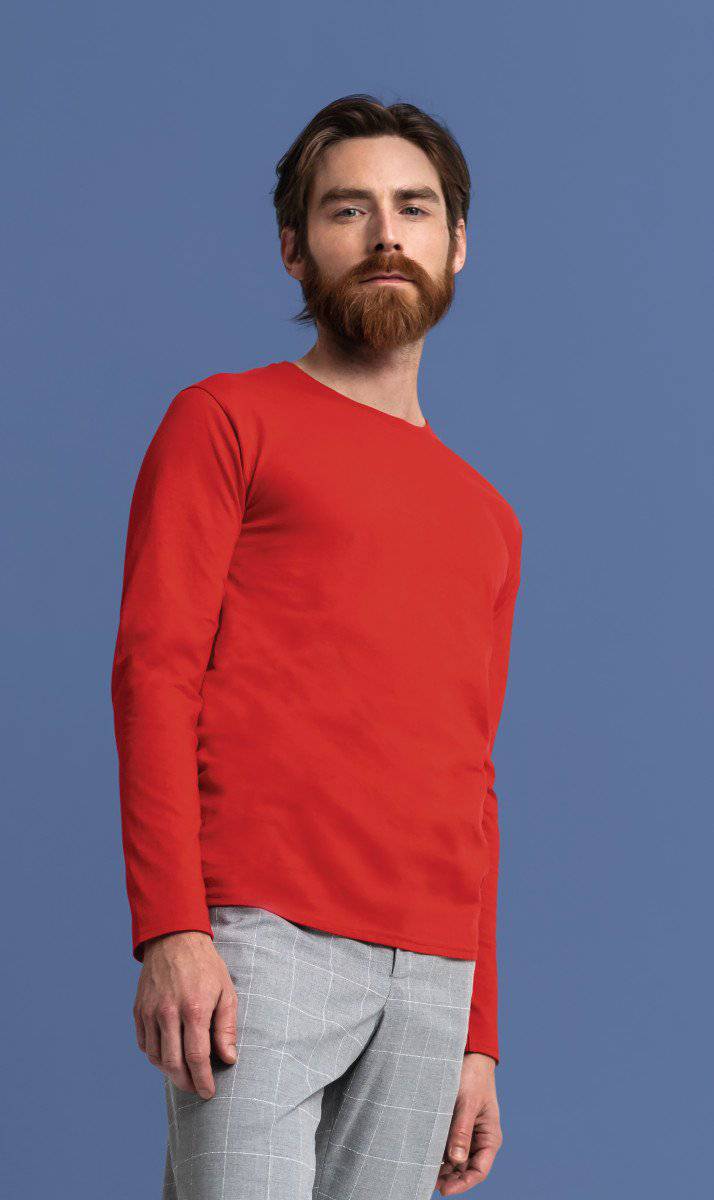 Epic Label Tshirt Fruit Of The Loom 614460 T-Shirt À Manches Longues Iconic 150 Classique Pour Homme