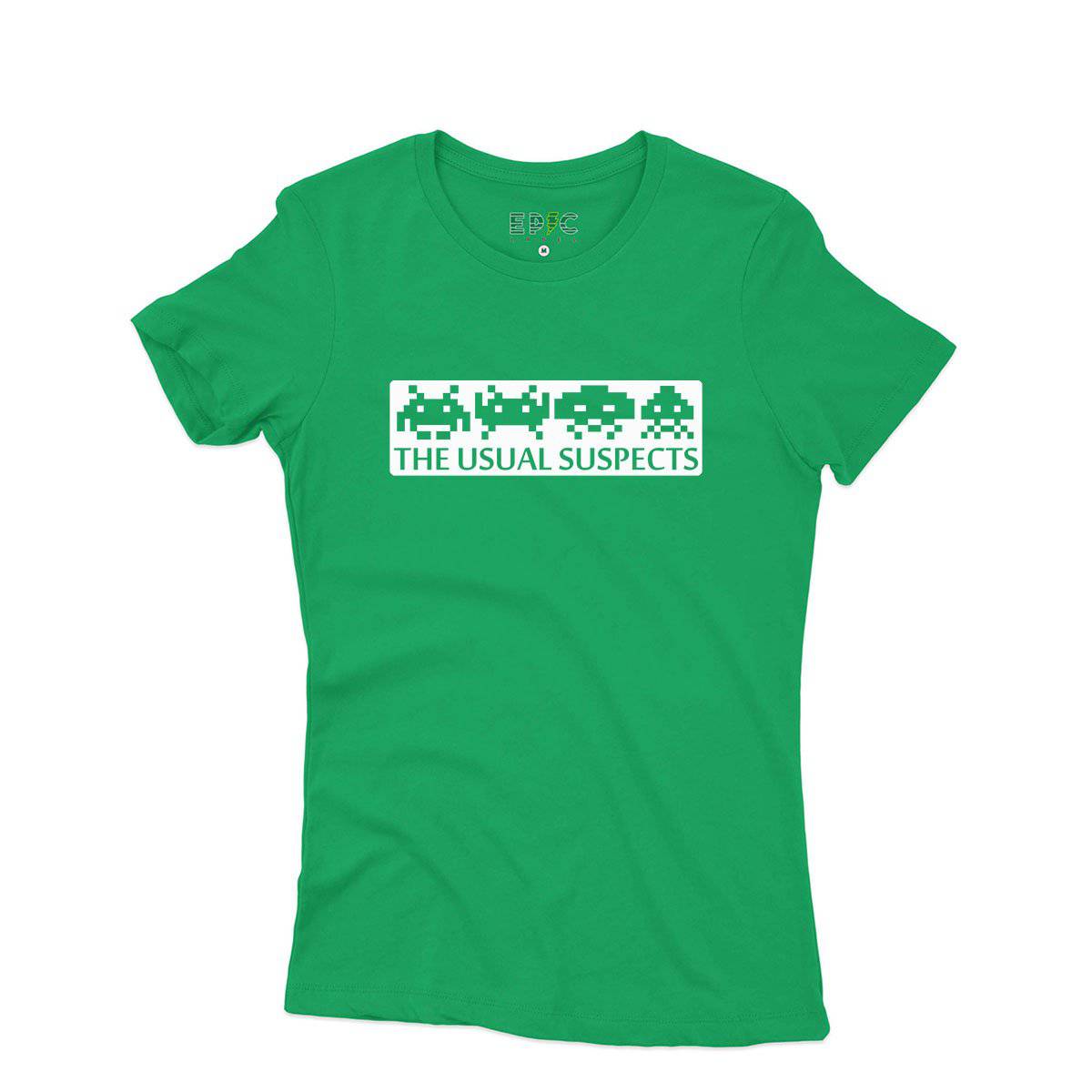 Epic Label Tshirt Space Invaders The Usual Suspects T-Shirt Pour Femme