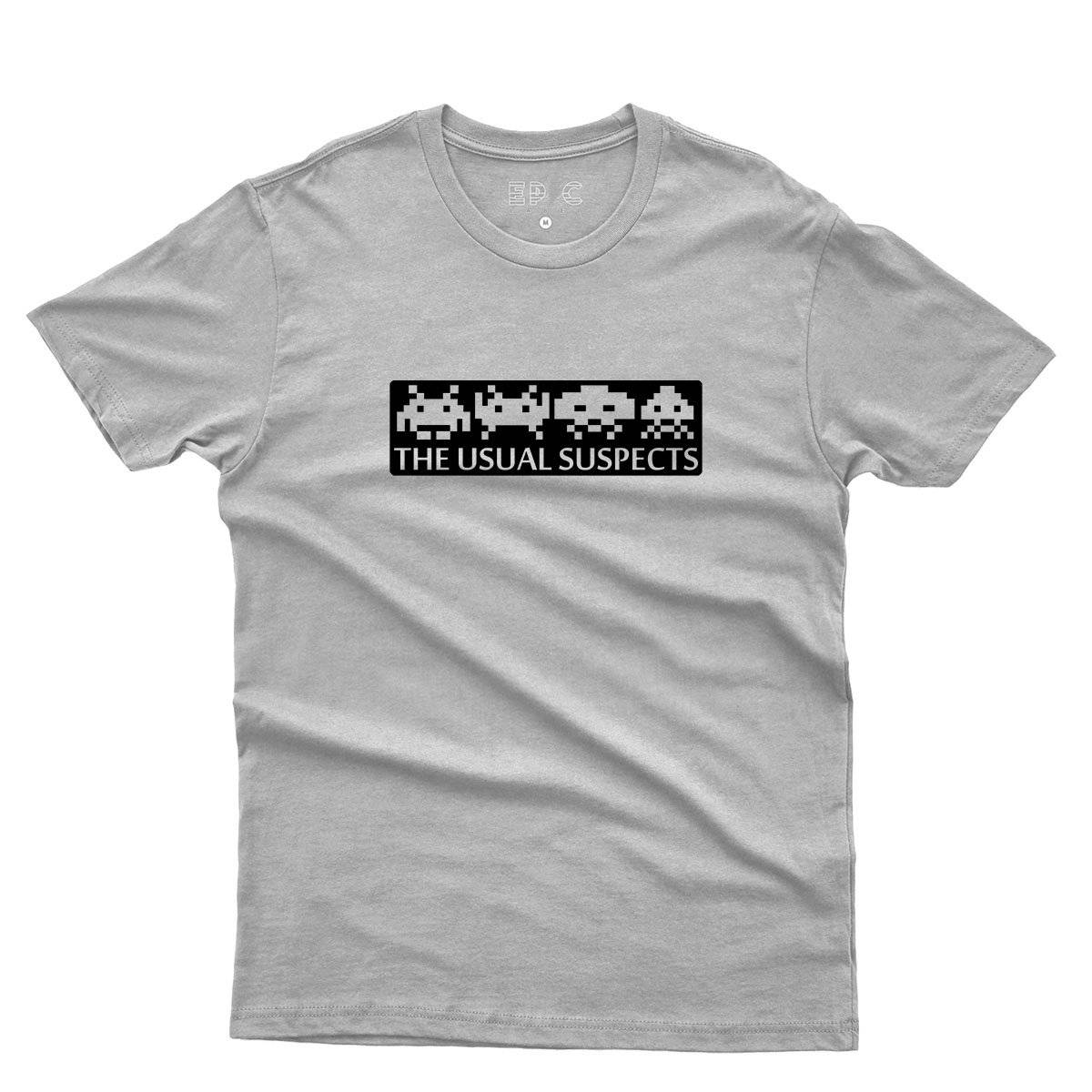Epic Label Tshirt Space Invaders The Usual Suspects T-Shirt Pour Homme