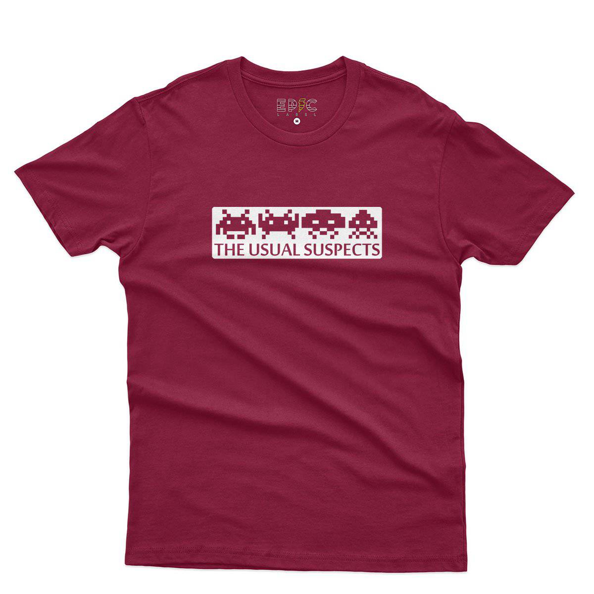 Epic Label Tshirt Space Invaders The Usual Suspects T-Shirt Pour Homme