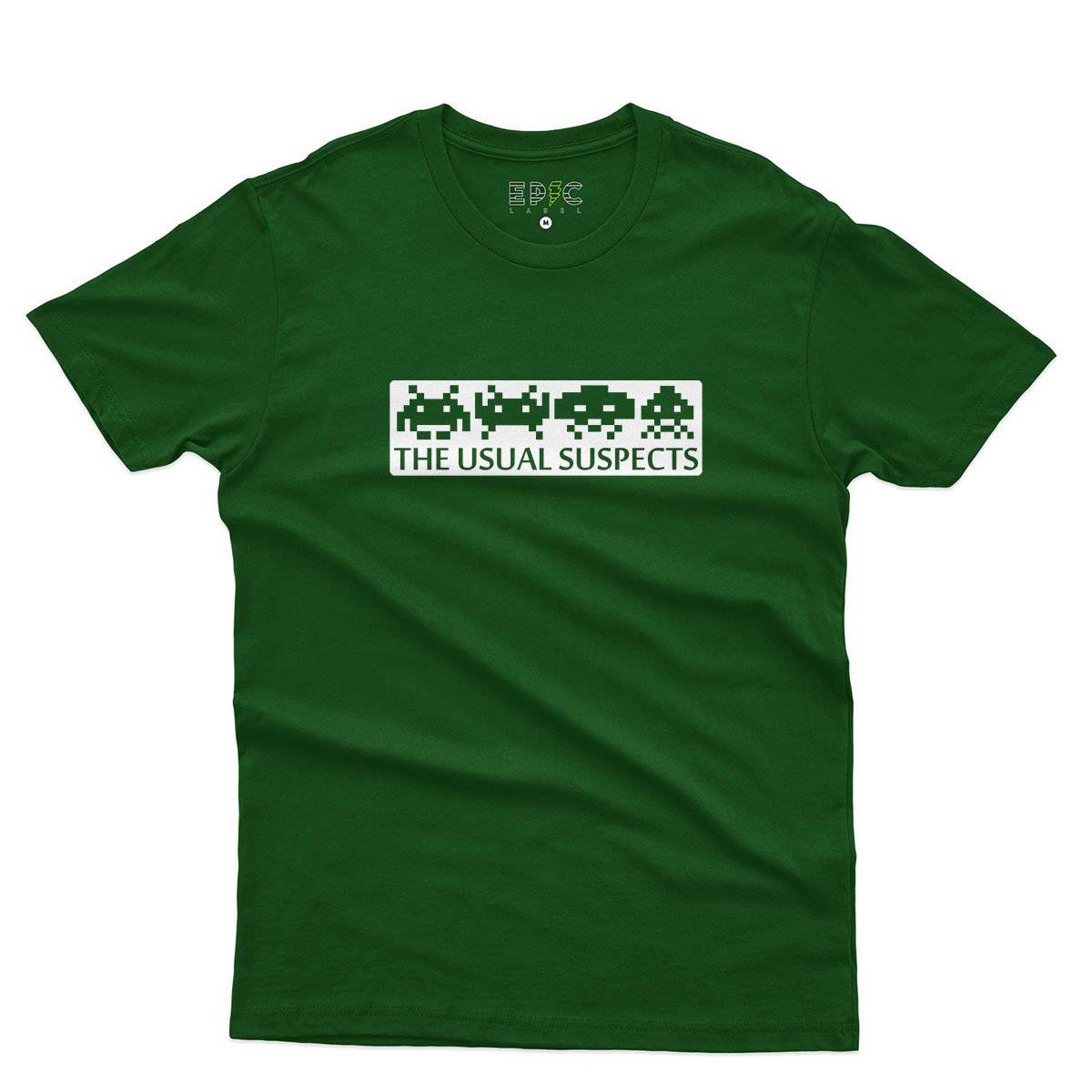 Epic Label Tshirt Space Invaders The Usual Suspects T-Shirt Pour Homme
