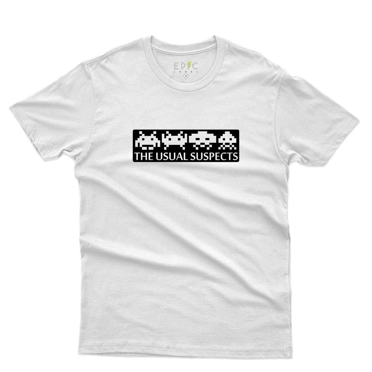 Epic Label Tshirt Space Invaders The Usual Suspects T-Shirt Pour Homme