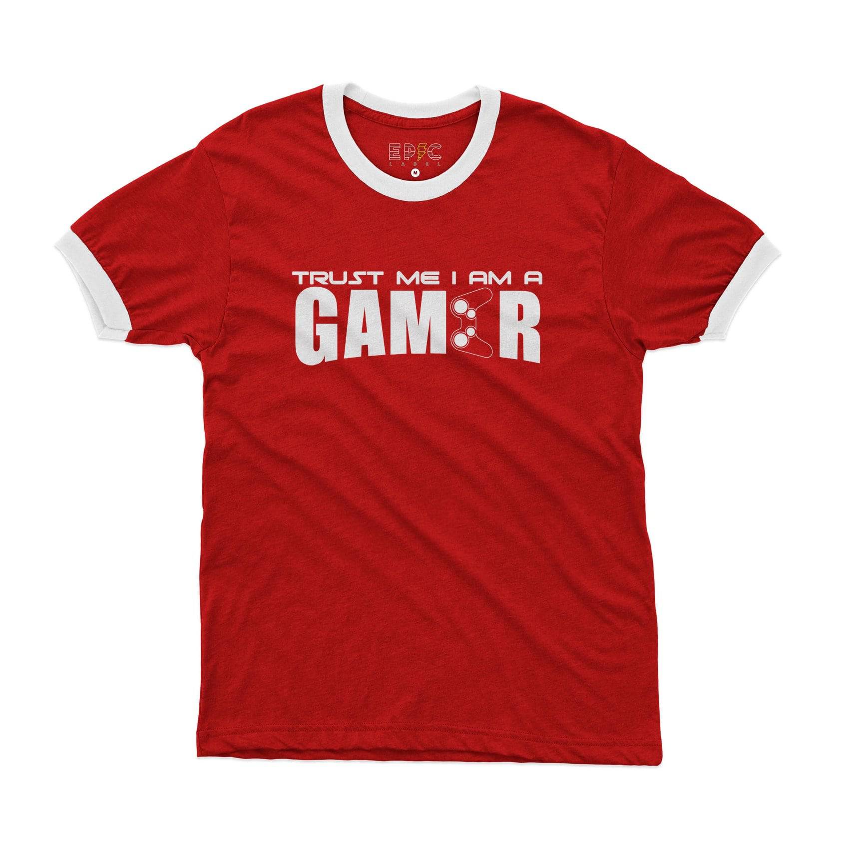 Epic Label Tshirt TRUST ME I AM A GAMER RINGER T-SHIRT POUR HOMME