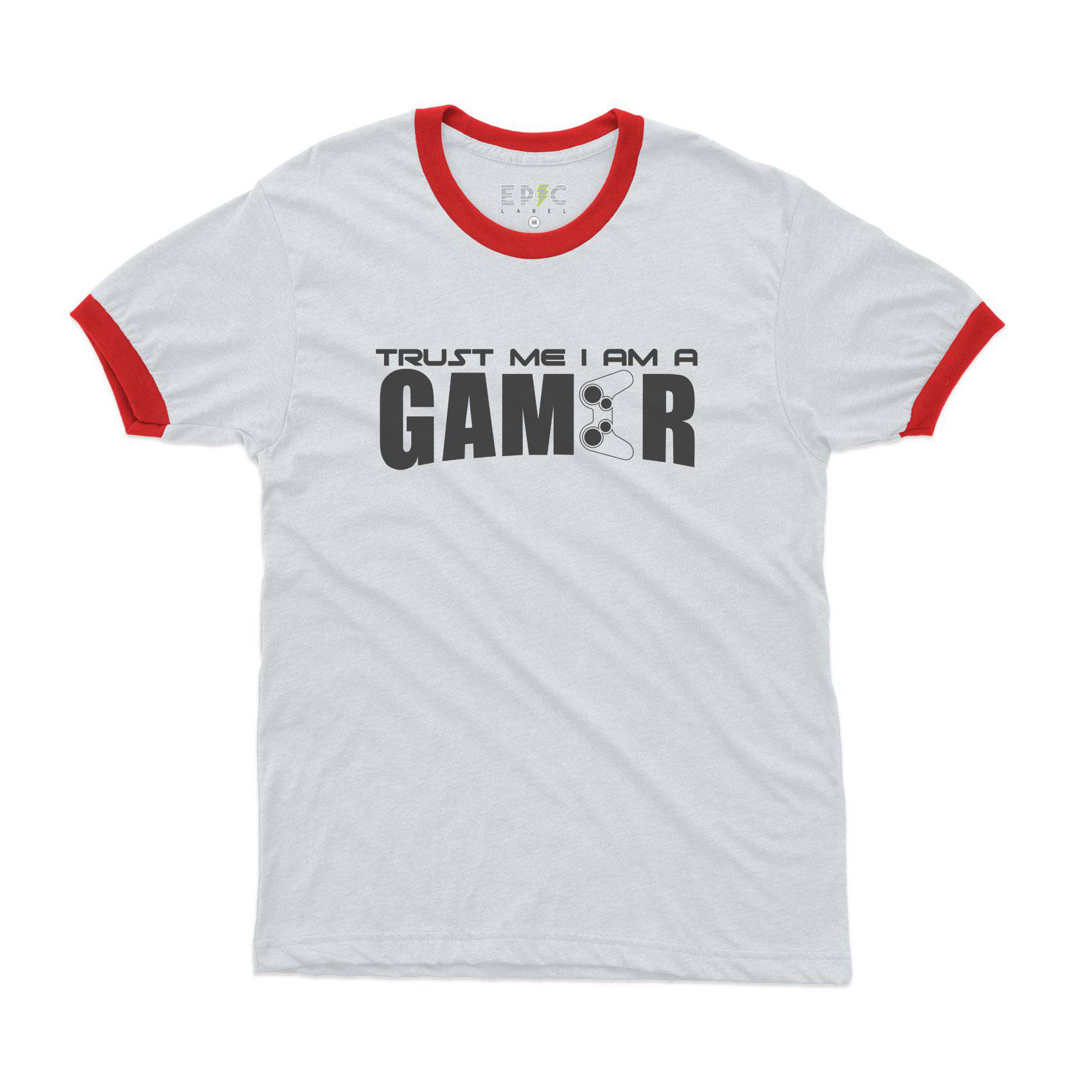 Epic Label Tshirt TRUST ME I AM A GAMER RINGER T-SHIRT POUR HOMME