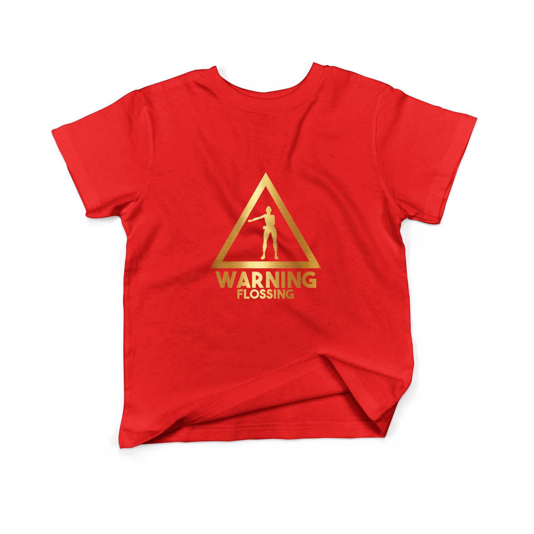 Epic Label Tshirt Warning Flossing T-Shirt Enfant
