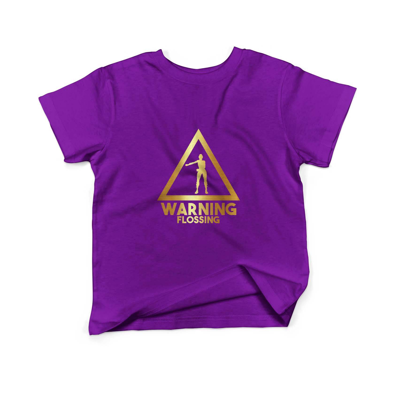 Epic Label Tshirt Warning Flossing T-Shirt Enfant