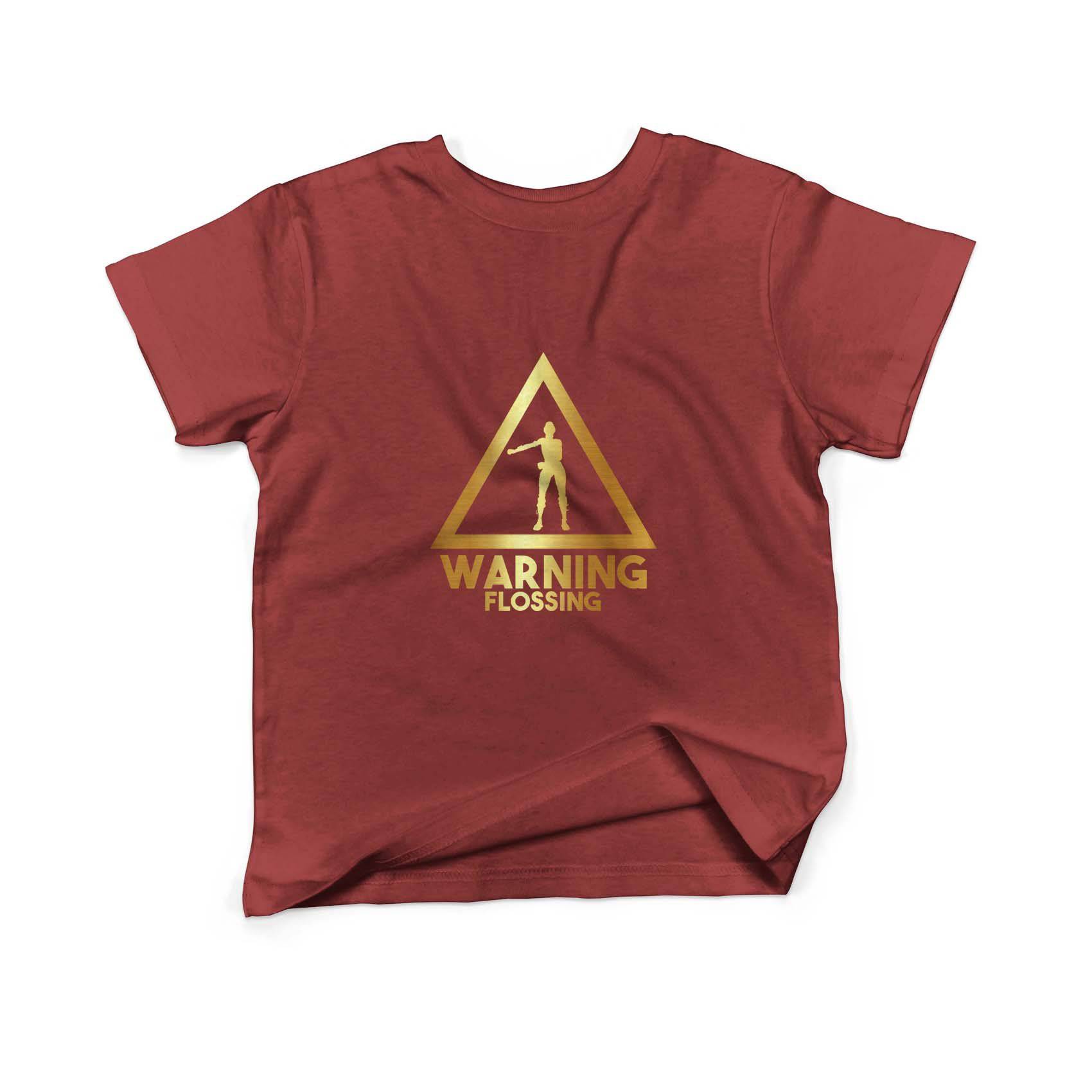 Epic Label Tshirt Warning Flossing T-Shirt Enfant