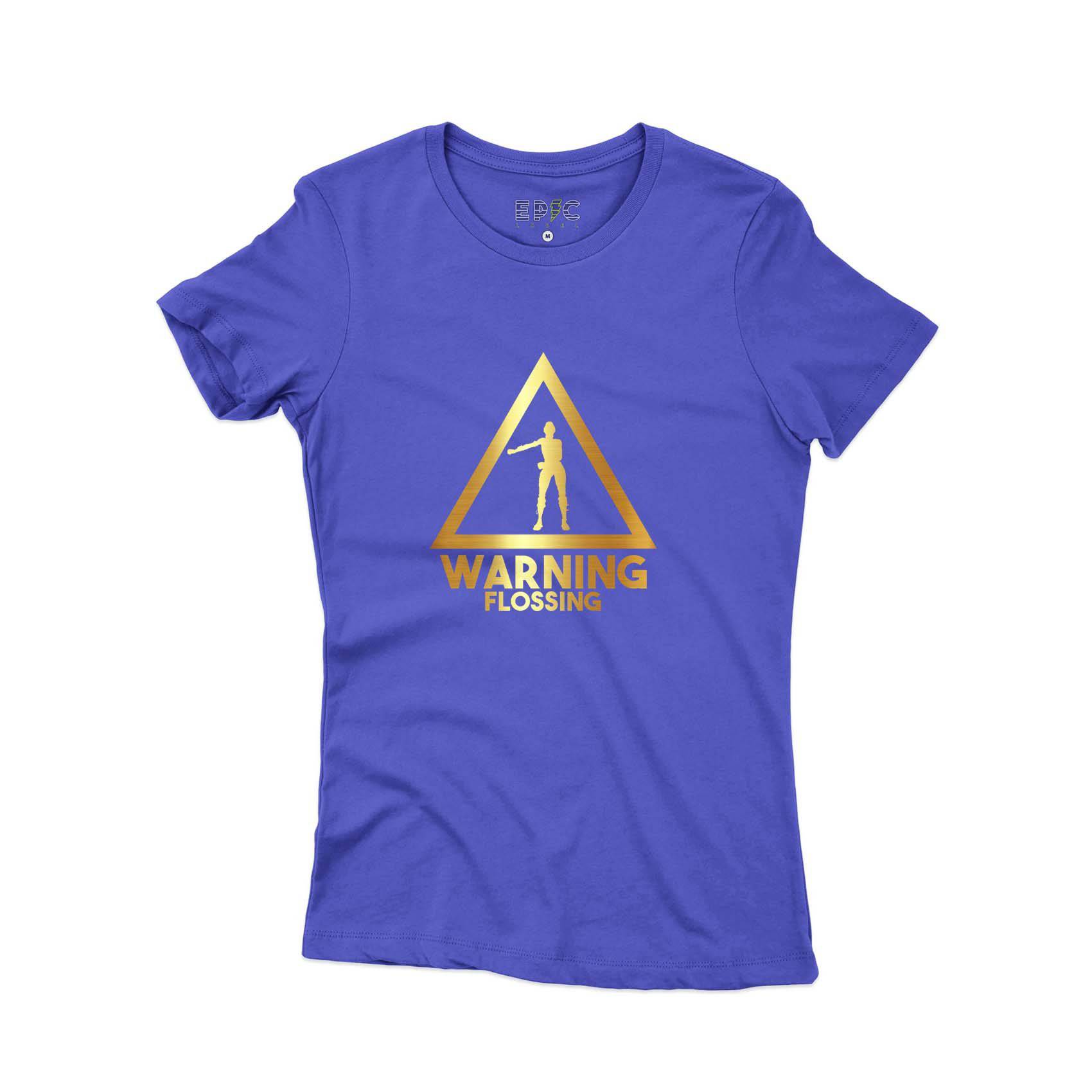 Epic Label Tshirt Warning Flossing T-Shirt Pour Femme