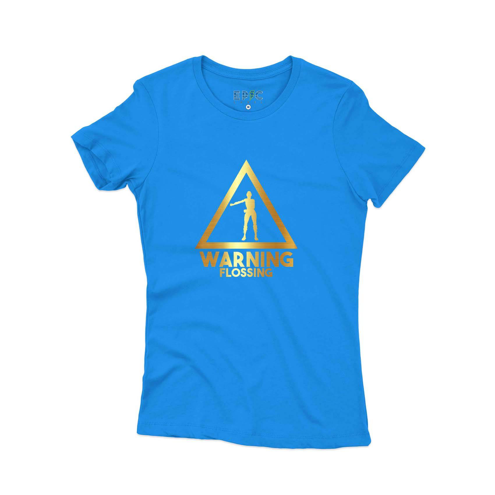 Epic Label Tshirt Warning Flossing T-Shirt Pour Femme