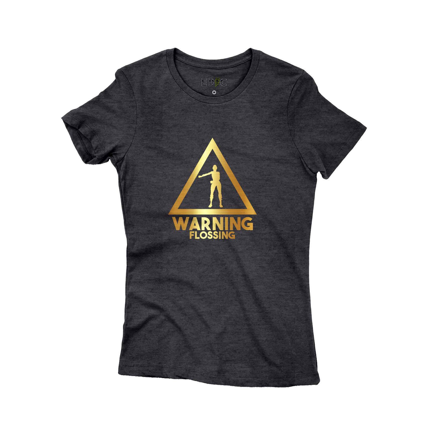 Epic Label Tshirt Warning Flossing T-Shirt Pour Femme