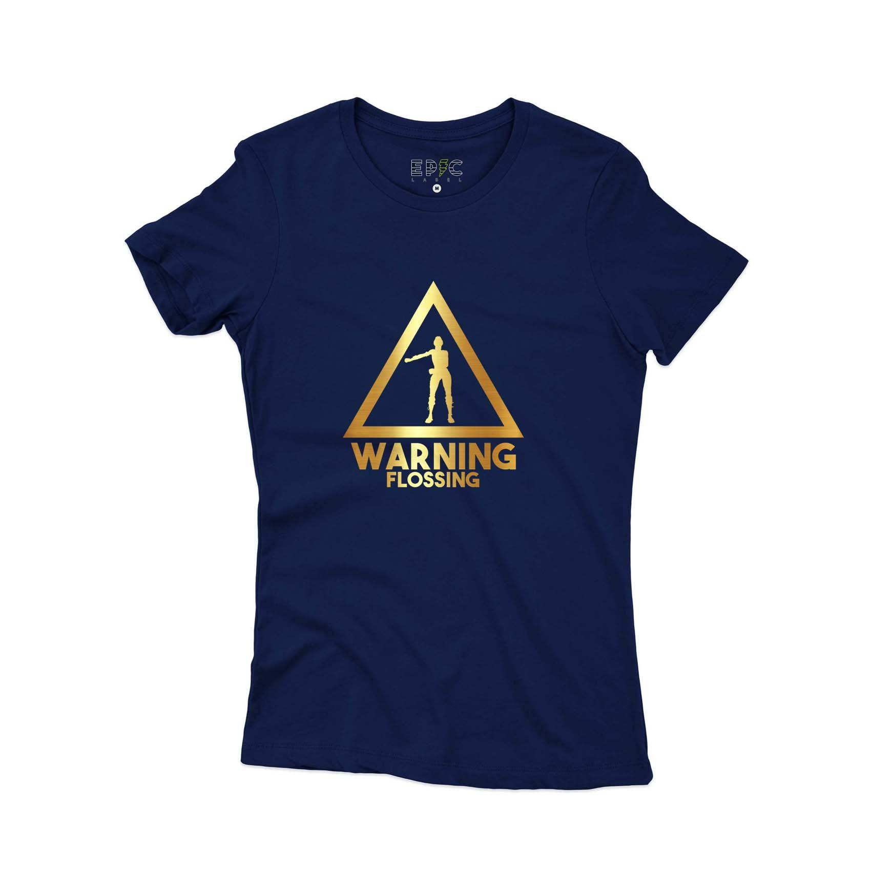 Epic Label Tshirt Warning Flossing T-Shirt Pour Femme