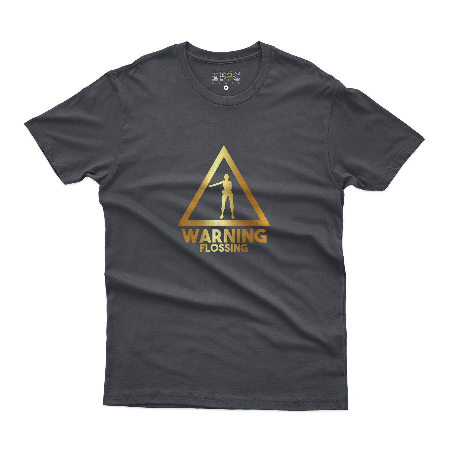 Epic Label Tshirt Warning Flossing T-Shirt Pour Homme