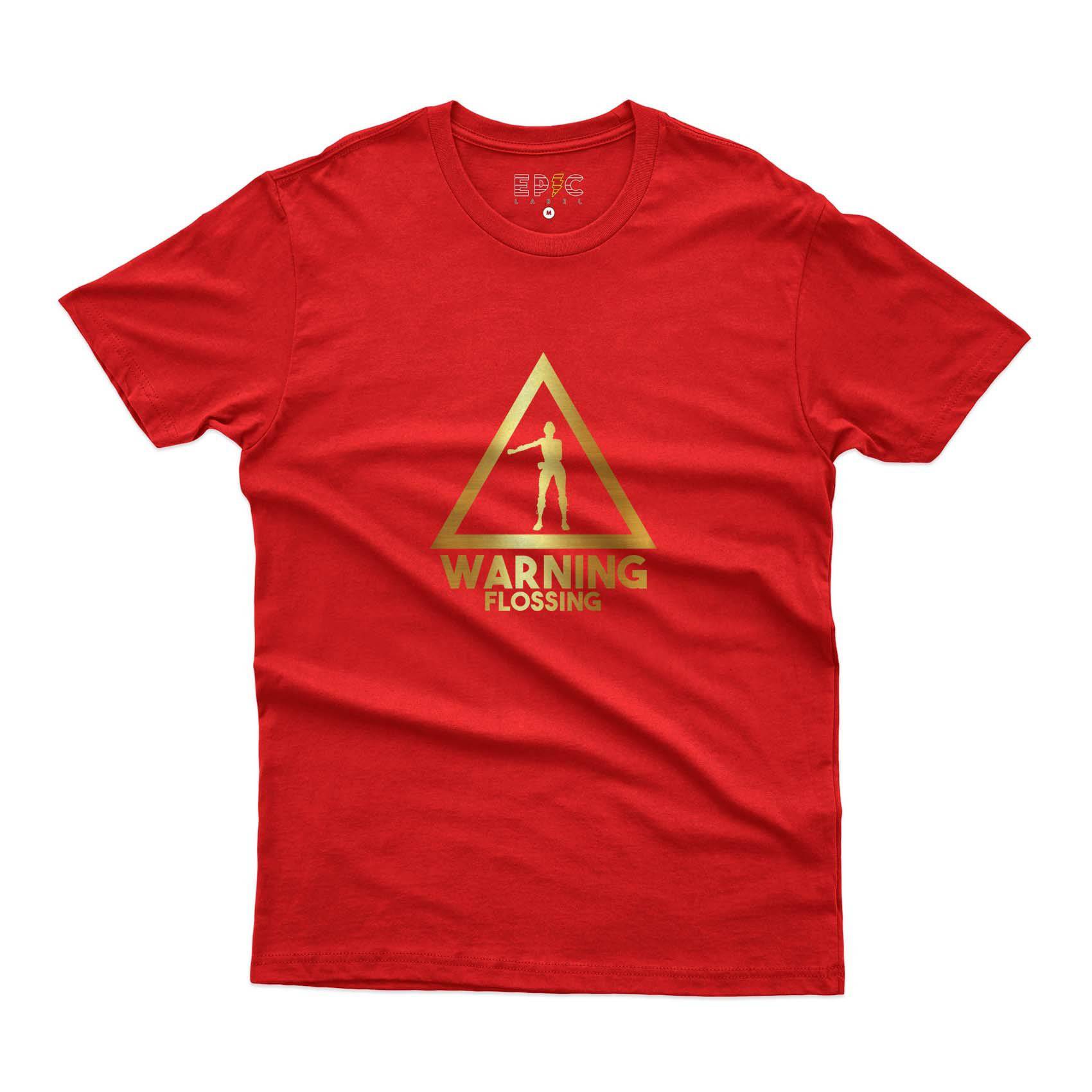 Epic Label Tshirt Warning Flossing T-Shirt Pour Homme