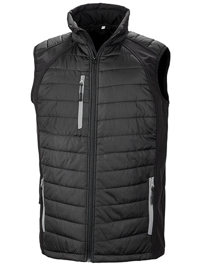 Epic Label Vestes & Bodywarmer Result Genuine Recycled Rt238 Gilet Softshell Black Compass