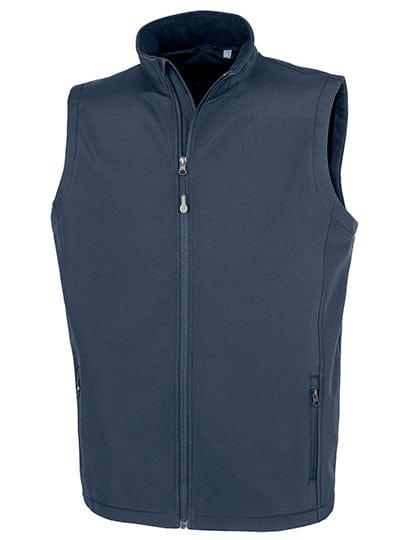 Epic Label Vestes & Bodywarmer Result Genuine Recycled Rt902 Softshell Gilet Imprimable Et Récyclé À 2 Couches Pour Homme