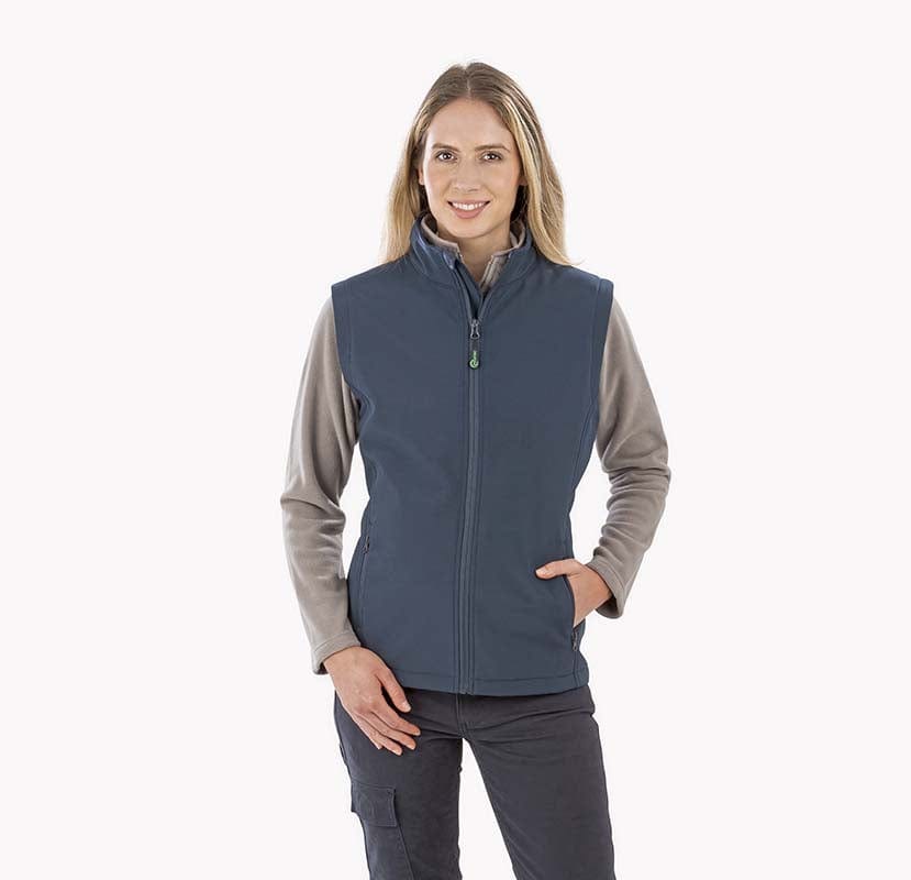 Epic Label Vestes & Bodywarmer Result Genuine Recycled Rt902F Softshell Imprimable Et Récyclé À 2 Couches Pour Femme