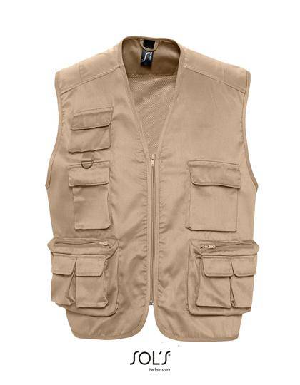 Epic Label Vestes & Bodywarmer Sol´S 43630 Gilet Reporter Multipoches