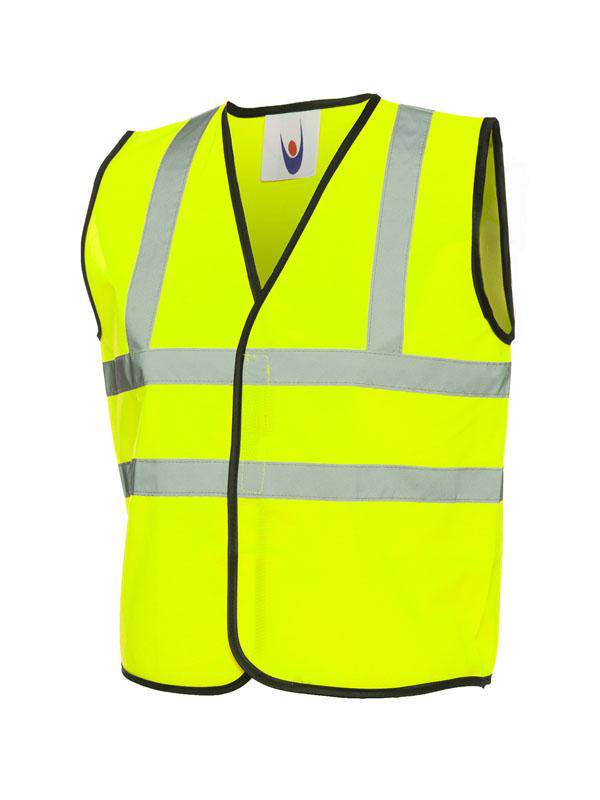 Epic Label Vestes & Bodywarmer Uneek Clothing UC806 Childrens Hi-Viz Waist Coat Enfant