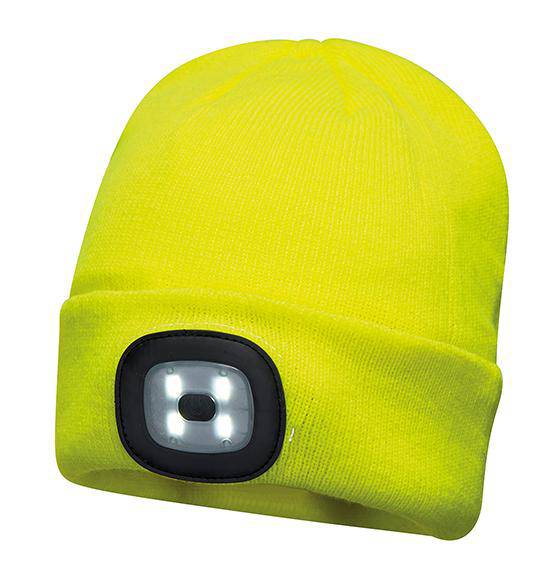 Epic Label Bonnets Portwest Beanie Led Phare Rechargeable Usb (B029)