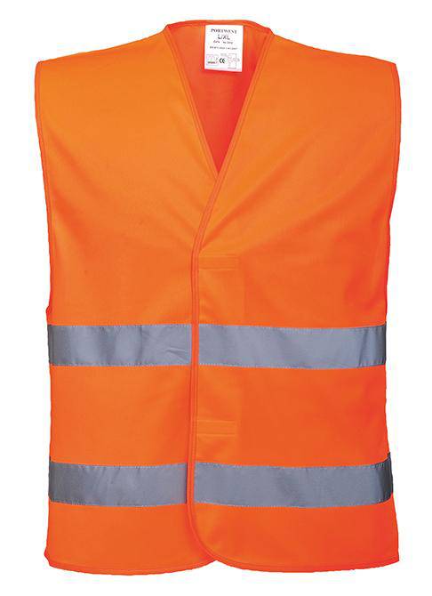 Epic Label Safety Débardeur Portwest Gilet Haute Visibilité À Deux Bandes (C474)